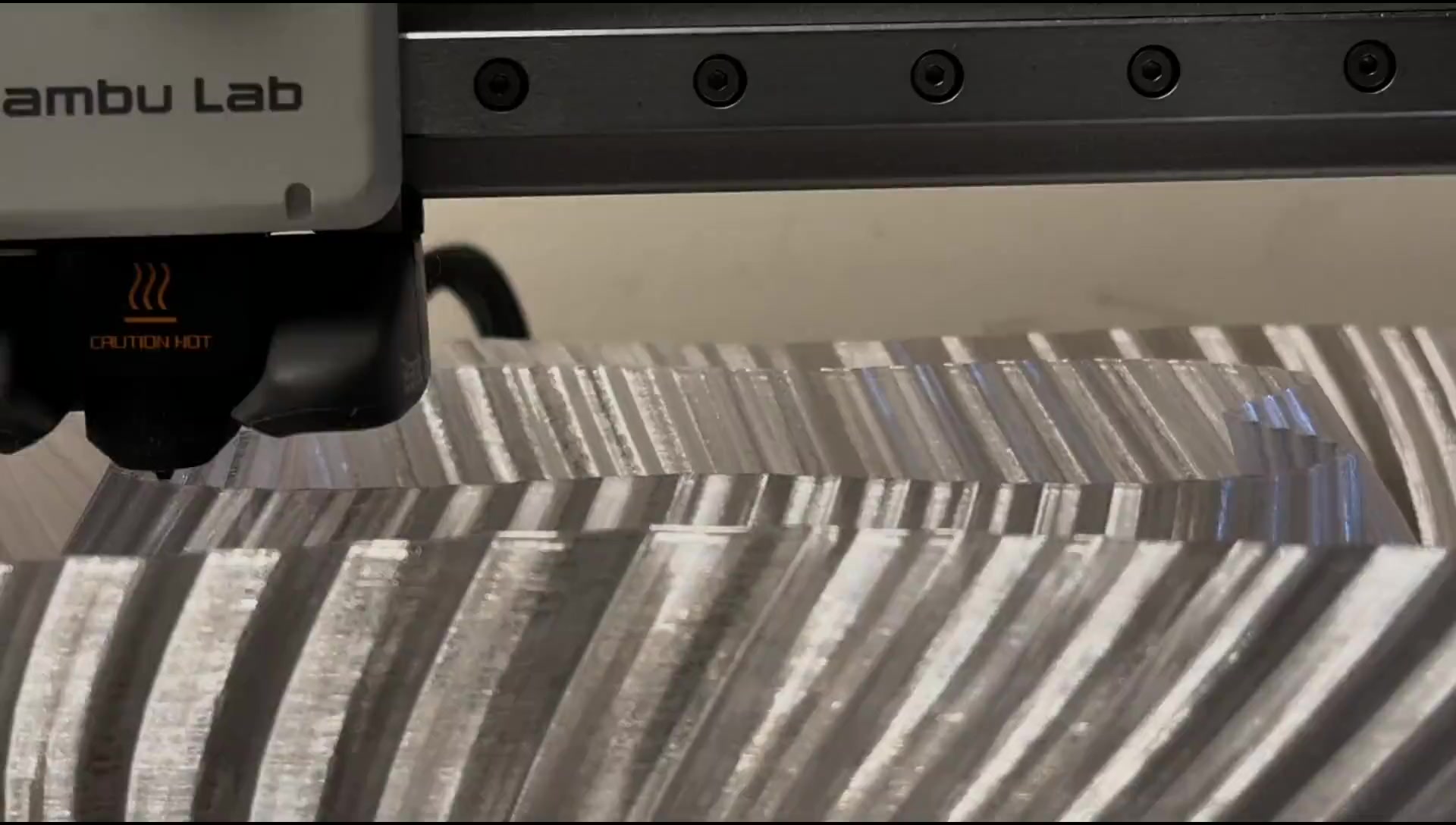 3D printing process close-up